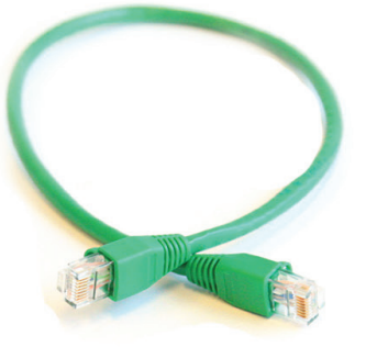 Garland MT6L45455.0GN Slim Cat6 RJ45 Patch Lead – 5.0m – Green – PVC Sheath – 24AWG