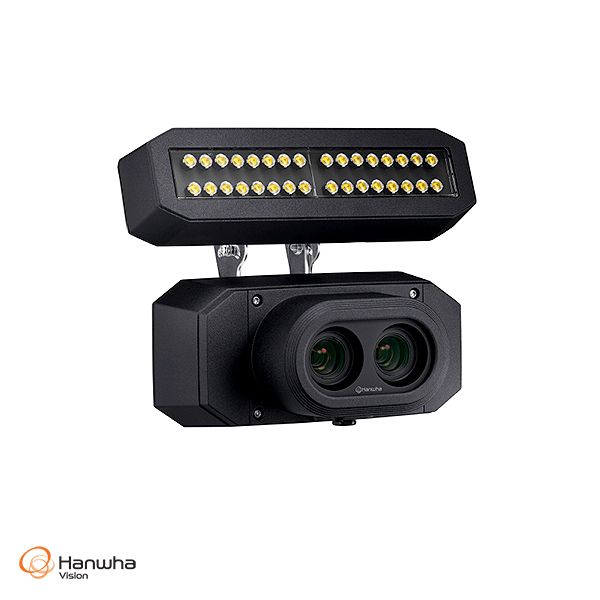 Hanwha Vision T-Series Dual Sensor BCR 4K Camera – 16mm Fixed Lens – AI Barcode Recognition