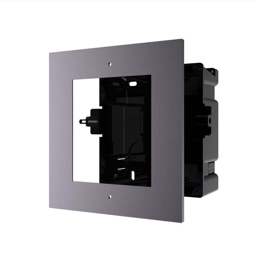 Hikvision DS‑KD‑ACF1/Plastic Flush Mounting Module Bracket — 1‑Gang, Plastic, –40 °C to 55 °C, For Modular Door Station