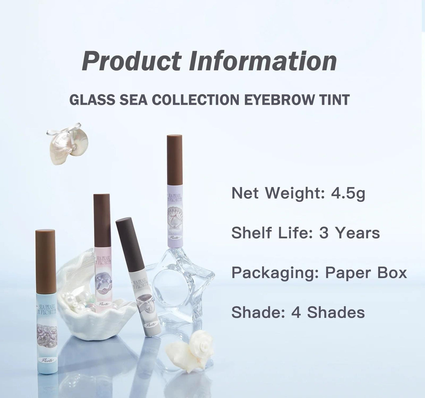 Eyebrow tint tube with brown cap and wand, shown in a paper box package.