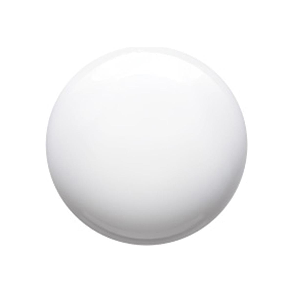 White sunscreen gel sample in smooth round dome