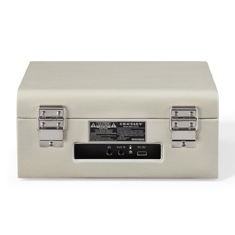 Dune portable retro CD player back panel with ports and mounting latch handles