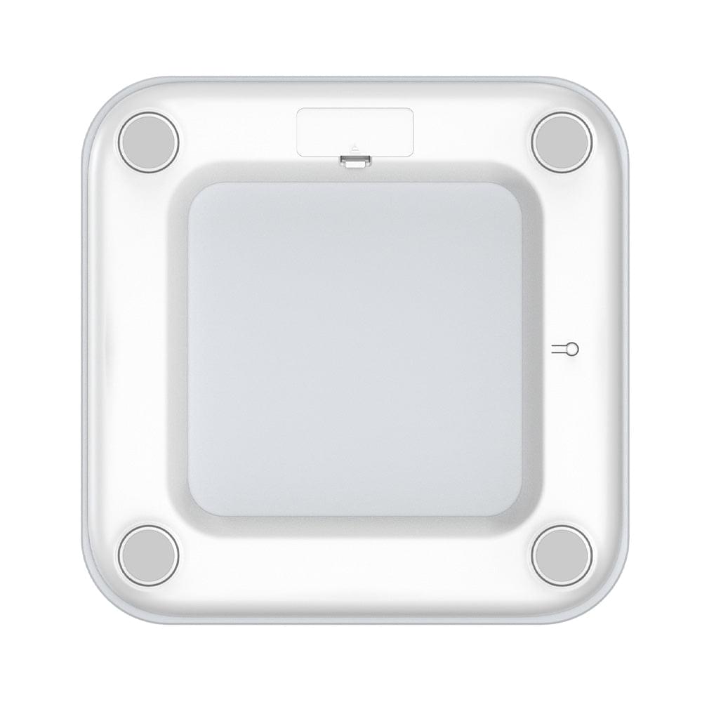 HALO Bluetooth smart body scale, white with display window and four corner pads