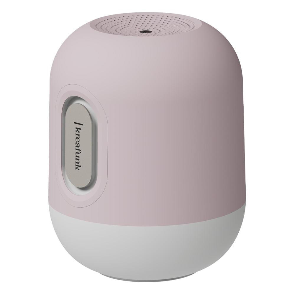 Kreafunk dusty rose Bluetooth speaker with light and top speaker grille