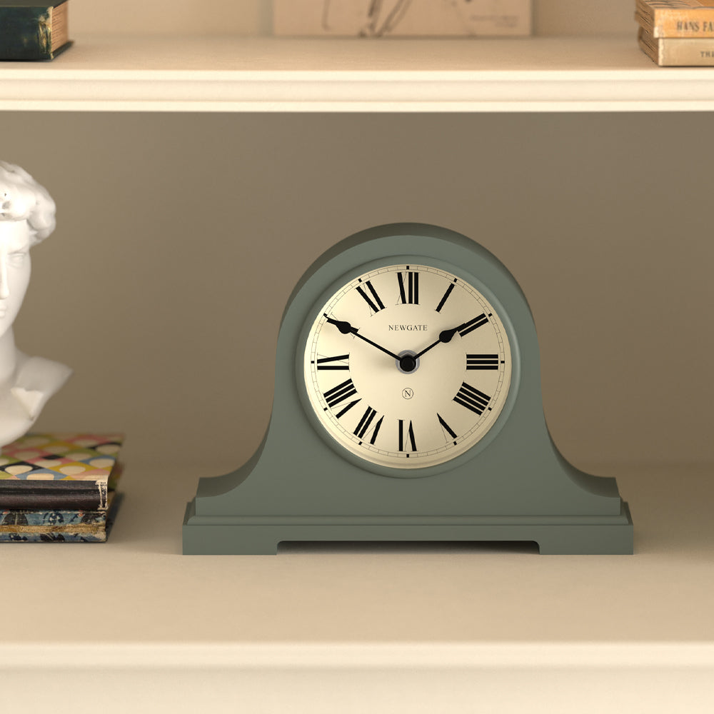 Newgate Broadway Mantel Clock-Asparagus Green