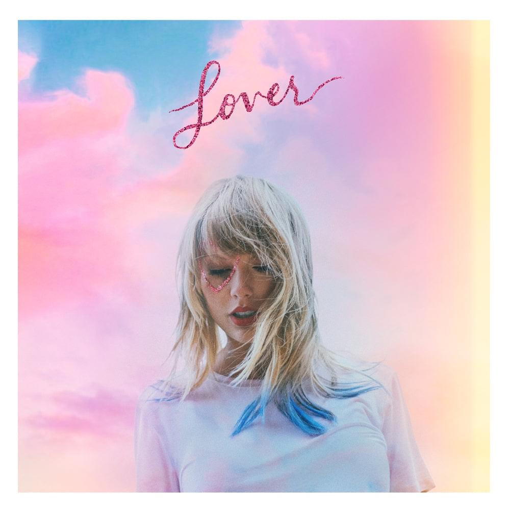 Vinyl album cover featuring a blonde woman portrait and the word "Lover" in script