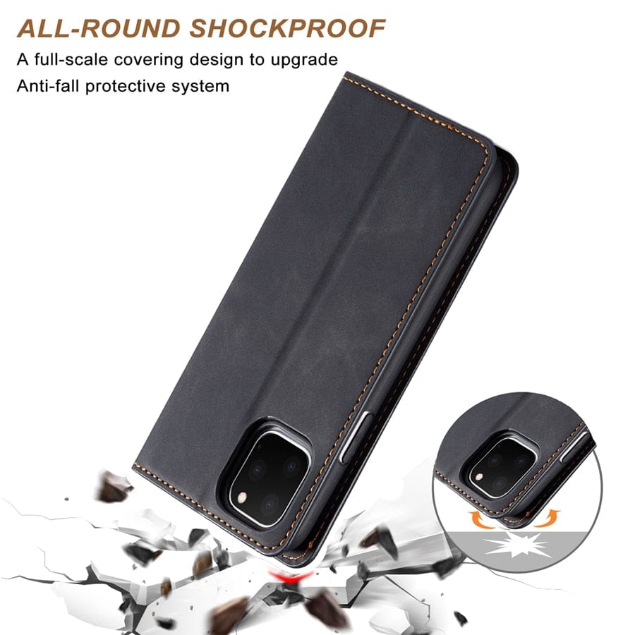 iPhone 16 Leather Wallet Case