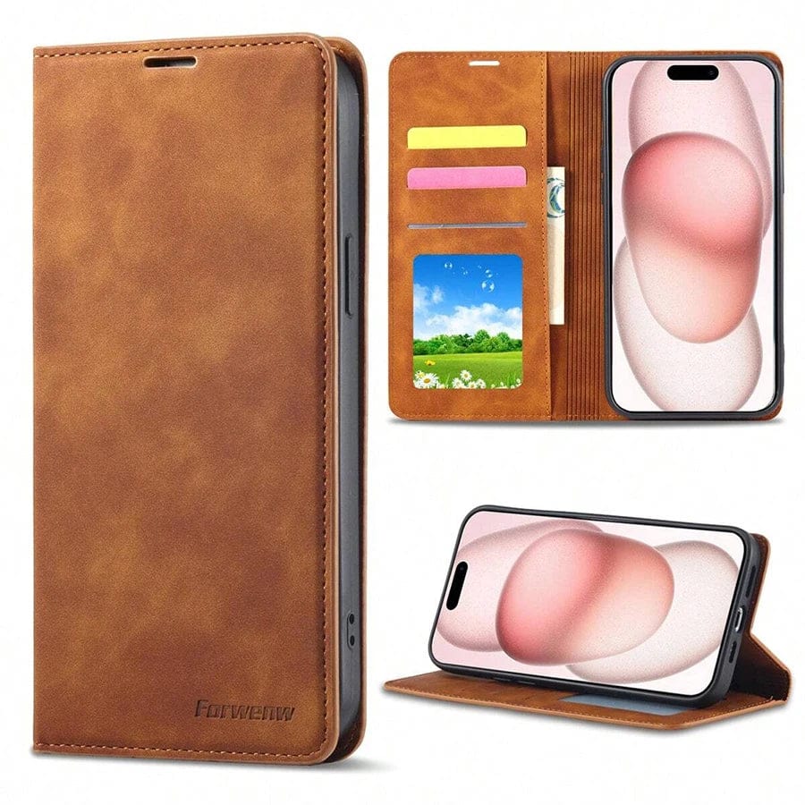 iPhone Leather Wallet Phone Case