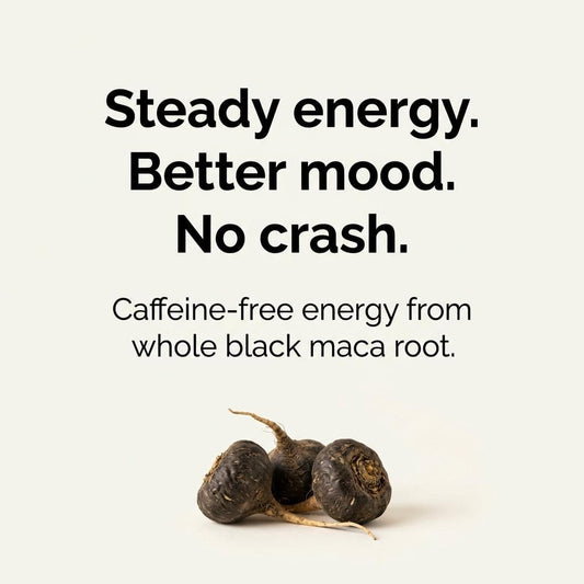 Whole black maca root pieces