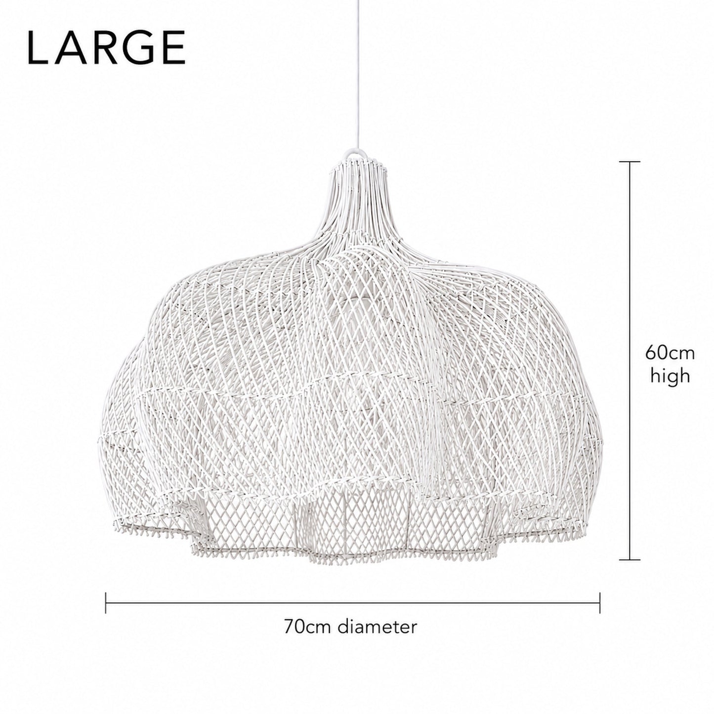 Noosa Rattan Pendant Light - White