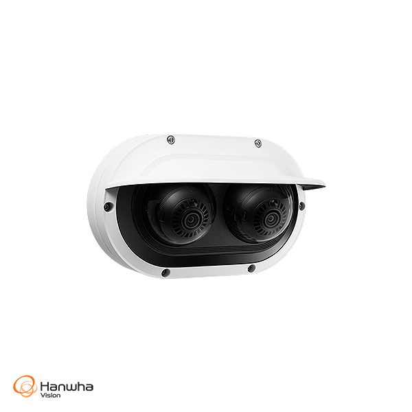 Hanwha Wisenet PNM-12082RVD 6MP x 2CH Multi-Directional Network Dome Camera with IR, Motorised Varifocal Lens, extremeWDR, WiseStream II, TPM 2.0, IP66/IP67 & IK10 PTZ P Series
