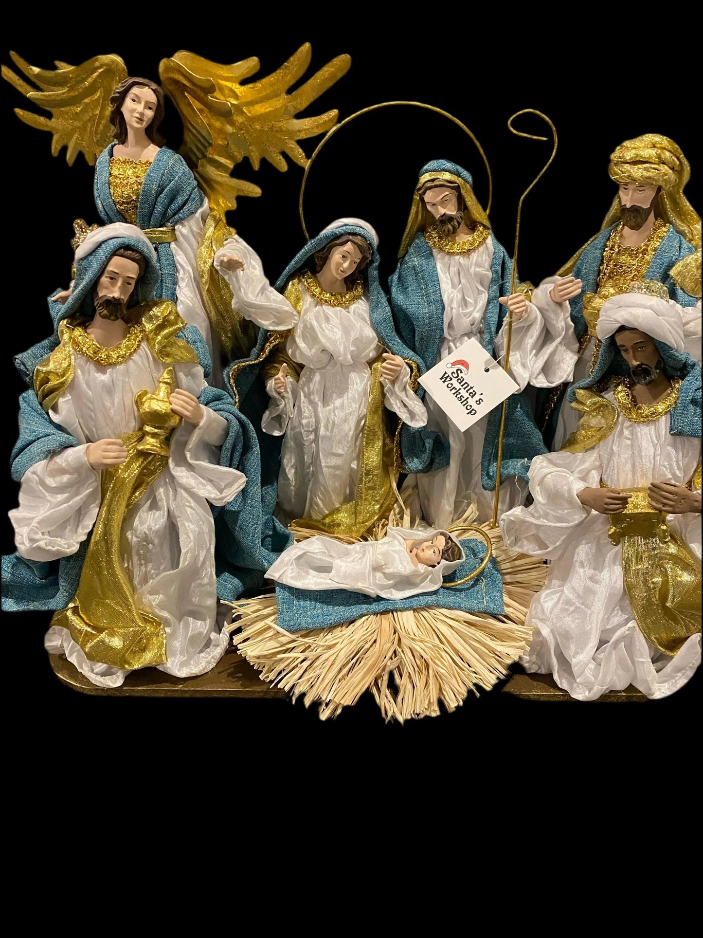 Christmas Religious Handmade Nativity Set Scene with Manger - 30-45 cm