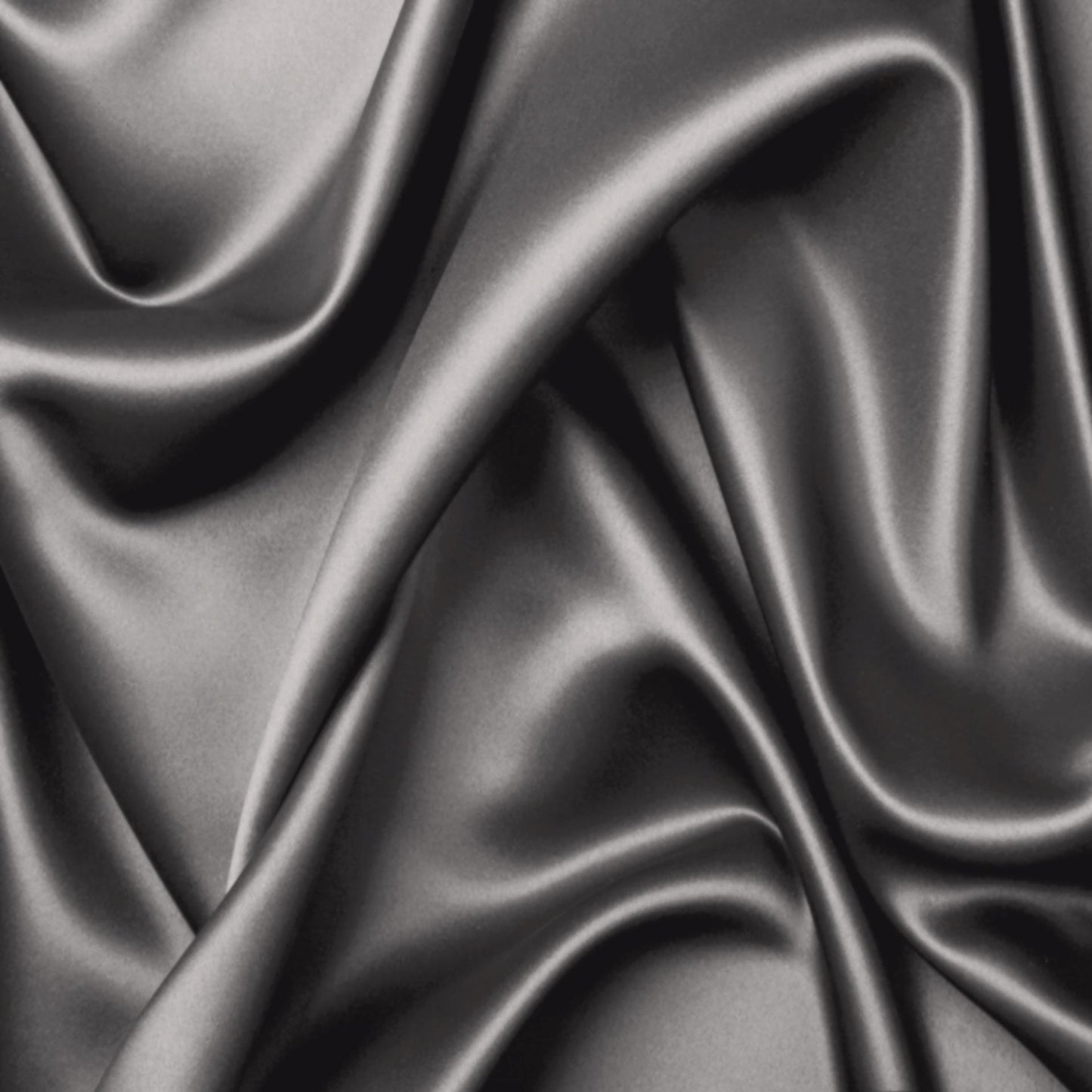 Charcoal silky bamboo fabric close-up with smooth sheen