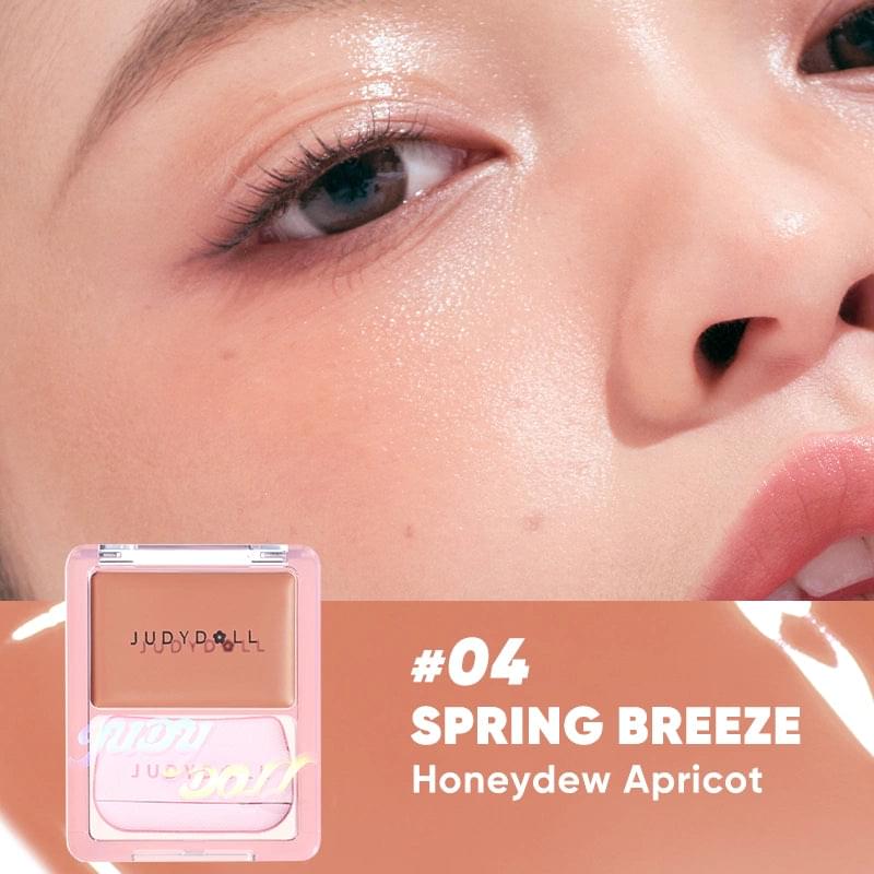 Glow Blush Balm compact, honeydew apricot shade #04 Spring Breeze
