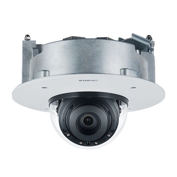 Hanwha Vision XND-9082RF 4K Recessed IR Dome Camera – Wisenet7 AI Analytics & Discreet Indoor Mounting x series