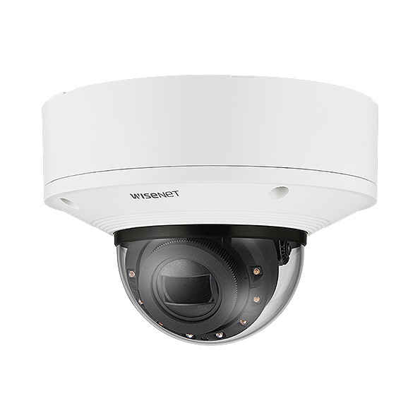 Hanwha Vision Wisenet X-Plus HV-XNV-6083R 2MP AI IR Vandal Dome Camera – 2.8~12mm Motorized Lens, 50m IR, ExtremeWDR 150dB, AI Analytics, IK10+, IP67 | SKU: HV-XNV-6083R x series
