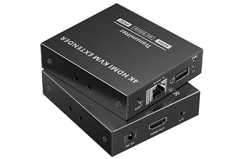 XTENDR 4K HDMI KVM Extender with POC, HDMI Loop Out, HDR10, Audio – XTR-C5KVM-POC-V2