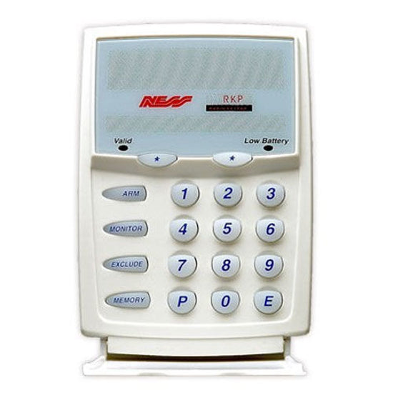 NESS 100-001 Wireless Radio Keypad – Portable 15-User Wireless Keypad for Ness Control Panels