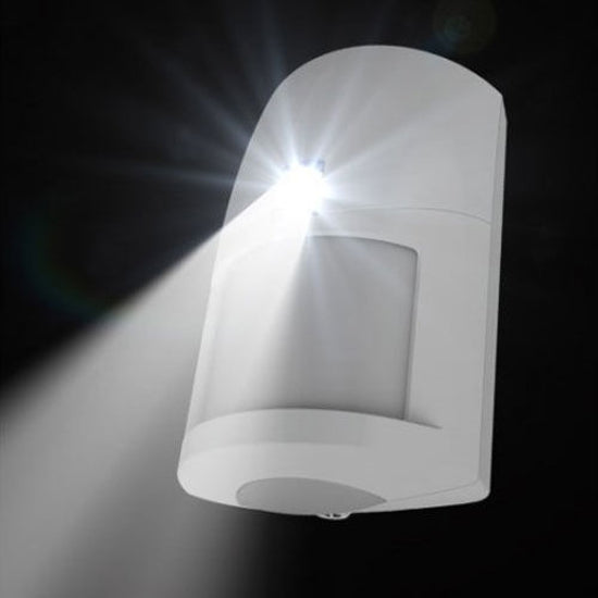NESS LUX Wireless PIR Motion Detector with White LED Night-Light – 15m Wide-Angle Coverage, 304MHz (SKU: NESS-106-168)