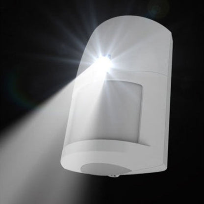 NESS LUX Wireless PIR Motion Detector with White LED Night-Light – 15m Wide-Angle Coverage, 304MHz (SKU: NESS-106-168)
