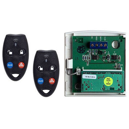 NESS RK4 Wireless Keyfob & Radio Interface Kit – 4-Button Remote Control + 304MHz Radio Receiver | Part No. KIT-RK4