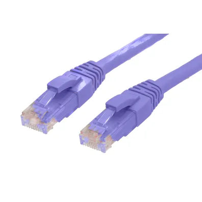 4Cabling 15m RJ45 CAT6 Ethernet Network Cable – Purple | High-Speed Gigabit LAN Patch Lead | SKU 004.002.4020