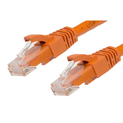 4Cabling 7m RJ45 CAT6 Ethernet Network Cable – Orange | High-Speed Gigabit LAN Patch Lead | SKU 004.002.5019