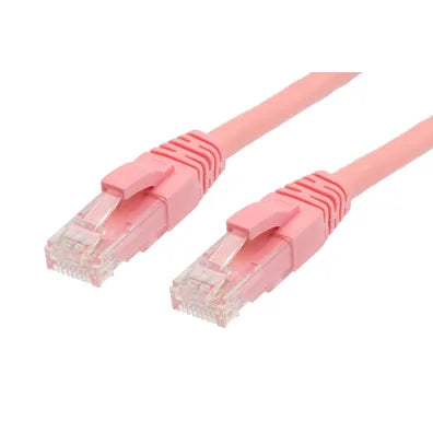 4Cabling 2.5m RJ45 CAT6 Ethernet Network Cable – Pink | High-Speed Patch Lead for LAN & Data Use | SKU 004.002.7017