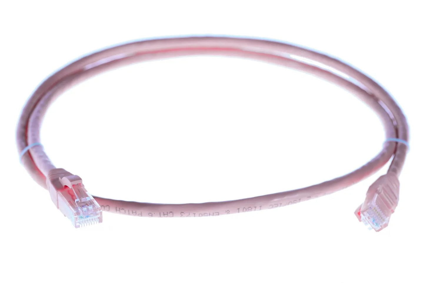 20m CAT6 RJ45 Ethernet Network Cable Pink – 10Gbps 250MHz Bare Copper Patch Lead with Gold-Plated Connectors & Snag-Free Boots