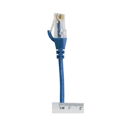 2m CAT6 Ultra Thin Ethernet Cable – 50 Pack | LSZH Jacket, 28AWG, 100% Copper, 10Gbps Support | RJ45 to RJ45 | Blue | High-Density Patch Cable