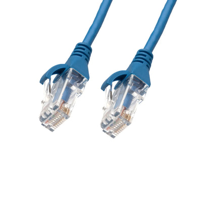 4Cabling 4m CAT6 Ultra-Thin LSZH Ethernet Cable | Blue, 28AWG High-Speed RJ45 Network Patch Lead