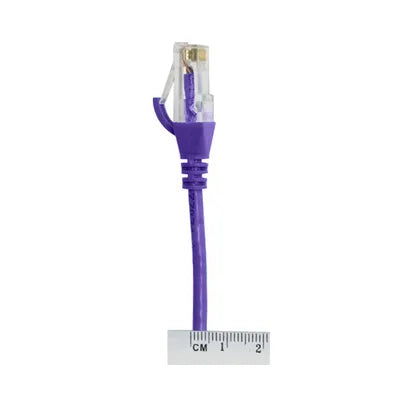 4Cabling 3m CAT6 Ultra Thin LSZH Ethernet Cable – Purple | High-Density 10G Network Patch Lead (SKU: 004.004.4006)
