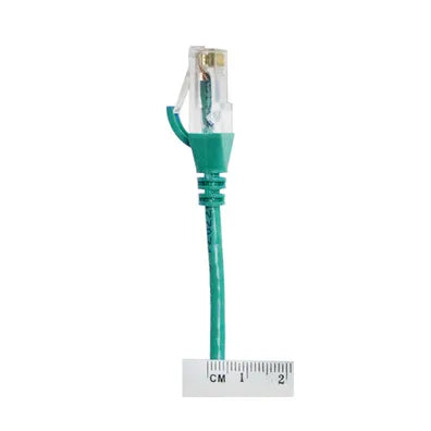 4Cabling 1m CAT6 Ultra Thin LSZH Ethernet Cable – Green | High-Density 10G Network Lead (SKU: 004.004.8003)