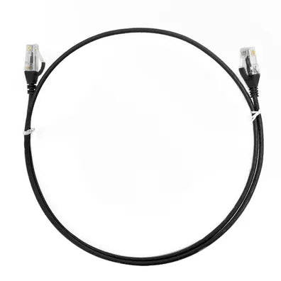 4Cabling 3m CAT6 Ultra-Thin LSZH Ethernet Network Cable – Black | High-Density, 10G Support | SKU: 004.004.2006