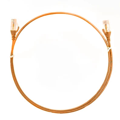 4Cabling 5m CAT6 Ultra-Thin LSZH Ethernet Network Cable – Orange | High-Density Patch Lead | SKU: 004.004.5007
