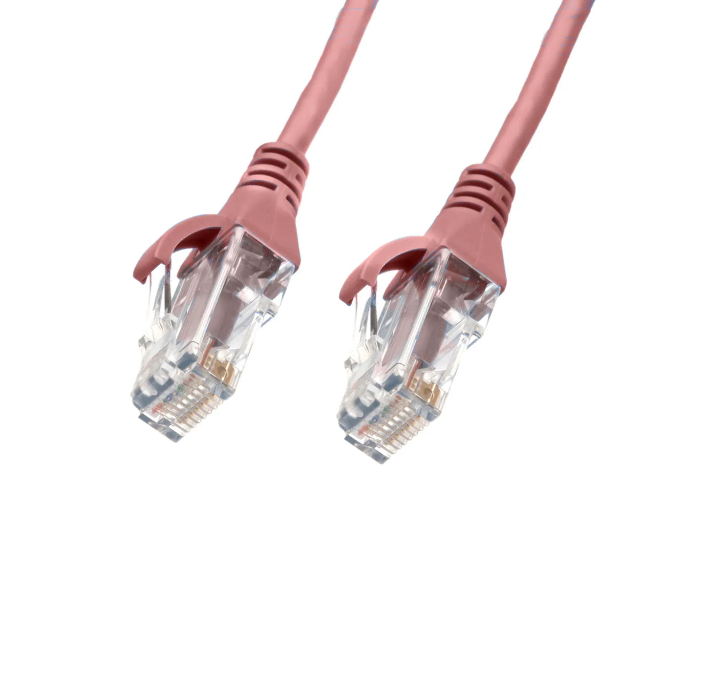 LIVION 4m CAT6 Ultra-Thin LSZH Ethernet Cable Pink 28AWG | 10GbE RJ45 Patch Lead | High-Density Networking