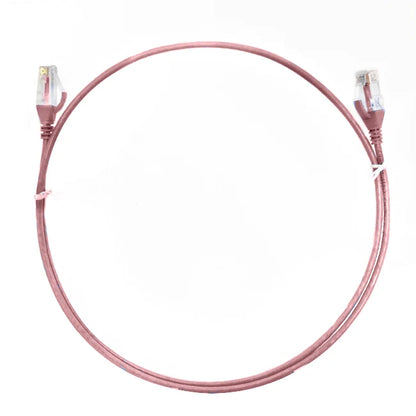 LIVION 4m CAT6 Ultra-Thin LSZH Ethernet Cable Pink 28AWG | 10GbE RJ45 Patch Lead | High-Density Networking
