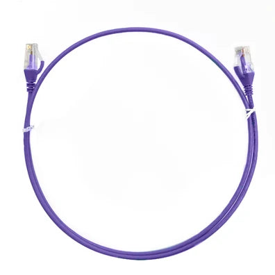 4Cabling 1.5m CAT6 Ultra Thin LSZH Ethernet Cable – Purple | High-Density 10G Patch Lead (SKU: 004.004.4004)