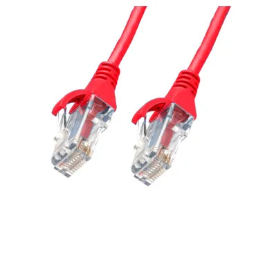 4Cabling 0.5m CAT6 Ultra Thin LSZH Ethernet Cable – Red | High-Density 10G Network Patch Lead (SKU: 004.004.1002)