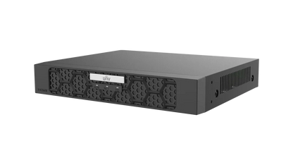 Uniview CCTV 8MP Kit – 4× IPC3618SS‑ADF28K‑I1 Turret Cameras + 4‑Channel Ultra265 PoE NVR（NVR501‑04B‑P4‑IQ）, Includes HDD