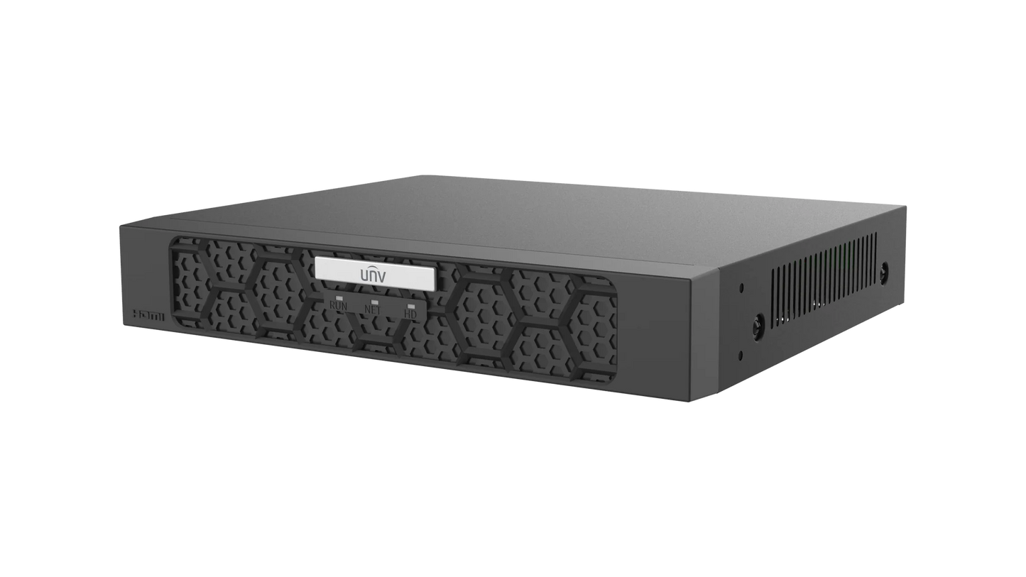 Uniview NVR501‑04B‑P4‑IQ 4 Channel 4K Ultra 265 PoE NVR Prime Series (Up to 16MP, 4 Port PoE, 1-SATA Up to 8TB)