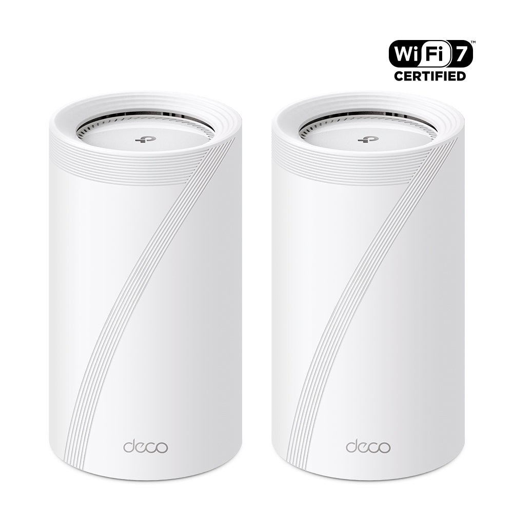 TP-Link Deco BE85 BE22000 Tri-Band Whole Home Mesh Wi-Fi 7 System – Choose up to 3-Pack with 22Gbps Speed, 10G Ports, MLO, 6GHz Band & HomeShield