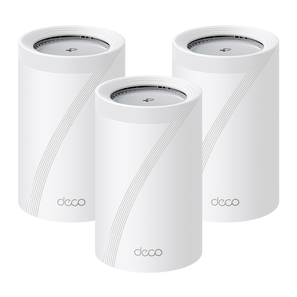 TP-Link Deco BE65 Pro (choose up to 3-Pack) BE11000 Tri-Band Whole Home Mesh Wi-Fi 7 System with 5GbE, 2.5GbE & 6GHz Band