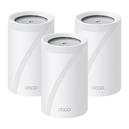 TP-Link Deco BE65 Pro (choose up to 3-Pack) BE11000 Tri-Band Whole Home Mesh Wi-Fi 7 System with 5GbE, 2.5GbE & 6GHz Band