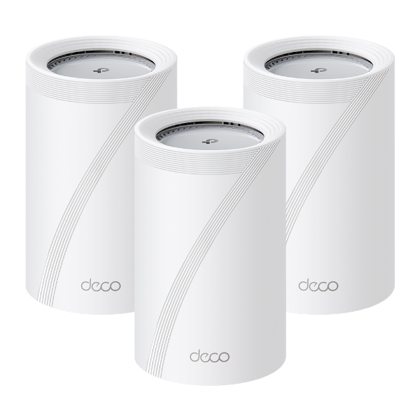 TP-Link Deco BE65 Pro (choose up to 3-Pack) BE11000 Tri-Band Whole Home Mesh Wi-Fi 7 System with 5GbE, 2.5GbE & 6GHz Band