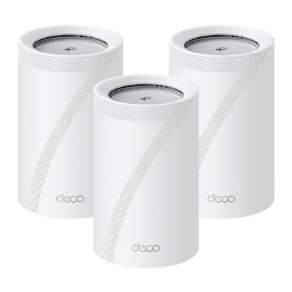 TP-Link Deco BE65 Pro (choose up to 3-Pack) BE11000 Tri-Band Whole Home Mesh Wi-Fi 7 System with 5GbE, 2.5GbE & 6GHz Band
