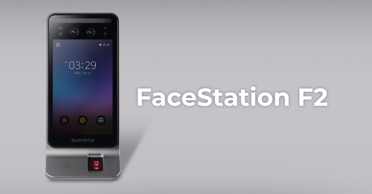SUPREMA FSF2-ODB FaceStation F2 Fusion, Multimodal Facial recognition, Fingerprint, Mobile access and RFID reader (EM,Mifare), Up to 100,000 users, 50,000 image logs, 7" touchscreen, TCP/IP, Wiegand, RS485