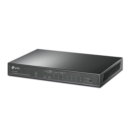 TP-Link TL-SG1210MPE 10-Port Gigabit Easy Smart Switch with 8-Port PoE+ | Fanless Design, 123W PoE Budget, VLAN & Web Management