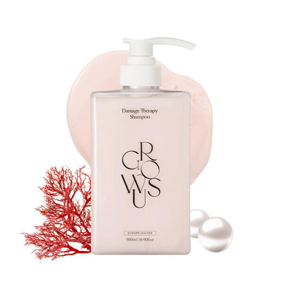 Pink Damage Therapy Shampoo bottle with white pump, 500 ml