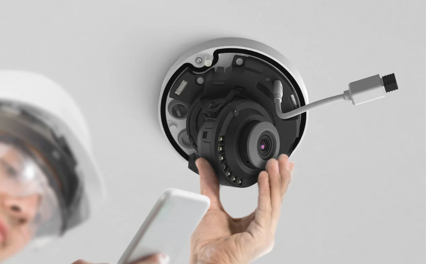 Hanwha Vision Wisenet QND-C8023R 5MP AI IR Dome Camera (Q-Core) – AI-Enhanced, Q Series Compact Surveillance with Dynamic Privacy Masking